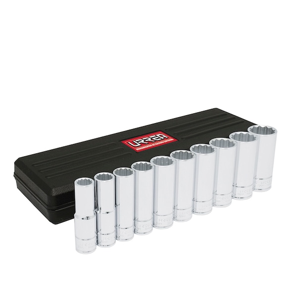 1/2" drive 12-point deep socket set 10PC